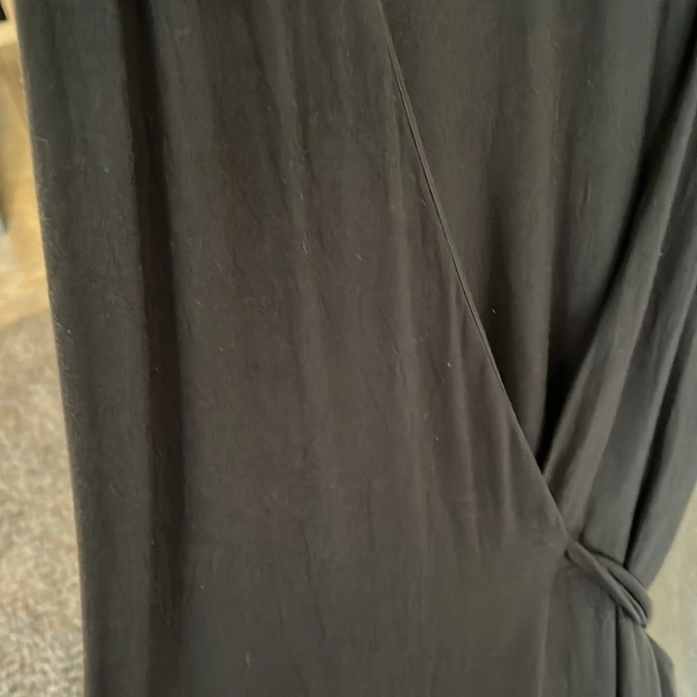 Athleta Black Windward Wrap Dress Sleeveless - Picture 7 of 8